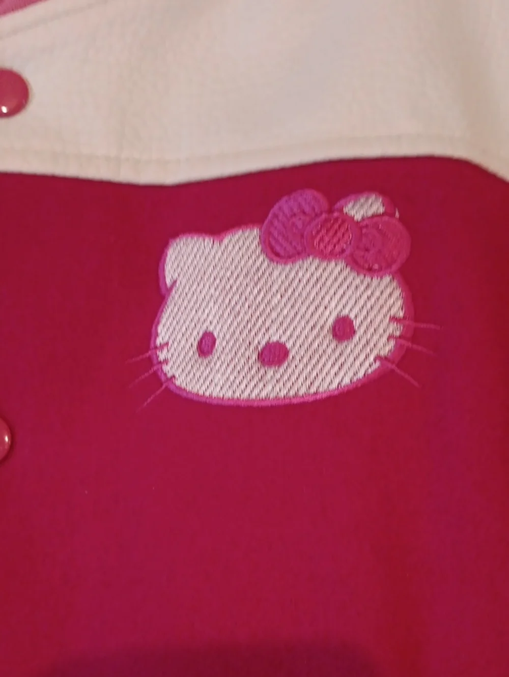 Hello Kitty Varsity Jacket.  Size 10/12?? **See Measurements